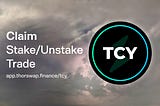 THORSwap launches $TCY support
