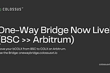 Introducing the One-Way Bridge for bCOLX Holders on Binance Smart Chain