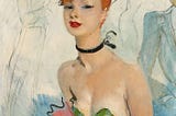 01 work, PORTRAIT OF A LADY, Jean-Gabriel Domergue’s Brigitte at the Ambassadors, Deauville, with…
