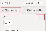 Power BI — como aplicar cor de fundo aos controles visuais?