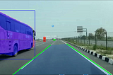 Instance segmentation of objects with lane detection on road