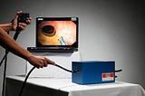 Picture of the CSIRO has colonoscopy simulator.