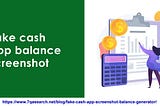 Consider seeking help from the experts to know about Fake Cash App Balance Screenshot.