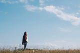 Woman in field
