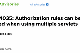 CVE-2023–34035: Improper Authorization