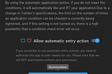 How to change the authorization range in Twitter Authentication / ocean dict.