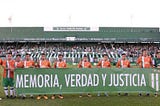 O futebol argentino unido por verdade e justiça