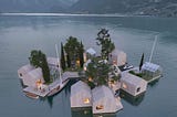 Floating houses made from recycled plastic