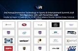 (2018)Annual Immersive Tech in Sports & Entertainment Summit.