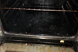 Clearly it must be my fault the oven is such a state because of the people living here before me…