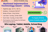 NICE Foundation’s National Information Technology Exam 2024 | [Win prizes along with participation…