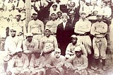 Hilldale Daisies, 1919, back left corner, Dick Lundy Retort, Robert D. Pictorial Negro League Legends Album. R.D. Retort