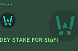 E Beta make you use StaFi stake ya token
