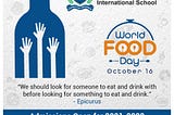 World Food Day | Top Schools in Ramganj Mandi | Best CBSE School In Ramganj Mandi