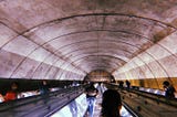 A film photo inside Bethesda Metro Station in Maryland. Taken by me on iPhone X