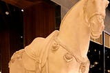Horse in the entrance of the P.F. Chang’s Dubai