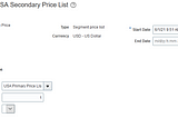 Oracle Cloud Pricing — Secondary Price List