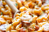 Recipe: One Pot Andouille Sausage Skillet Pasta
