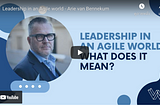 [Webinar] Leadership in an agile world, what does that mean? By Arie Van Bennekum