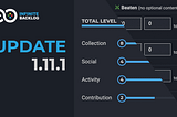 Release 1.11.1: Image uploads, Playtime contributions & Revamped Levelling System