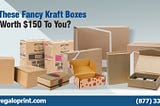 Are These Fancy Kraft Boxes Worth $150 To You?