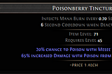 PoE Poisonberry Tincture — Path of Exile