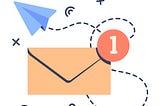 Illustration of an email that represents a newsletter.