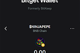 💥 $NINJAPEPE is now available on BitgetWallet