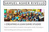Creating A Lean Game Studio