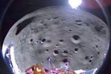 A Second Moon Lander Falls Over