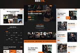 Gym & Fitness Landing Page UI Design
