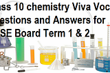 Class 10 chemistry Questions and Answers for Term 2 CBSE 2021–22