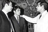 Jeetendra with young Randhir Kapoor and Rishi Kapoor