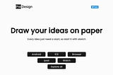 Predesign: Draw your ideas on paper