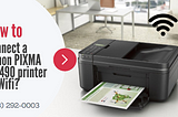 How to connect a Canon PIXMA MX490 printer to Wifi?