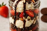 Dark Chocolate-Strawberry Parfait Crunch
