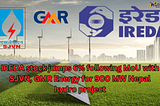 Best Stock Market Strategies — IREDA stock jumps 6% following MoU with SJVN, GMR Energy for 900 MW…