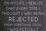 Rejection : Embrace it as a sign 🪧, not a stop sign 🛑
