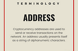 Terminology — Address