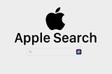 The Existence of an Apple Search Engine