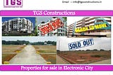 Flats for sale at best price in Electronic City by TGS Constructions