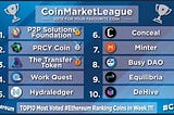 $P2PS Captures #1 Position Again Through Public Voting in #Ethereum League on #Coinmarketleague.