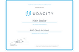 Learnings from AWS Cloud Architect ND by Udacity