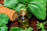 Aromatherapy with geranium leaves