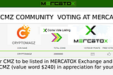CMZ COMMUNITY VOTING IN MERCATOX EXCHANGE