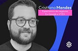Spotify podcast card featuring a person — Cristiano Mendes