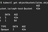Rook-Ceph Object Storage Class