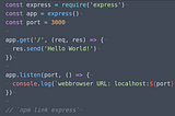 Link to Express Server