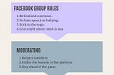 Facebook Group Moderating and Key Rules