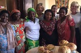 Baking bread in Kamembe — a new enterprise initiative.